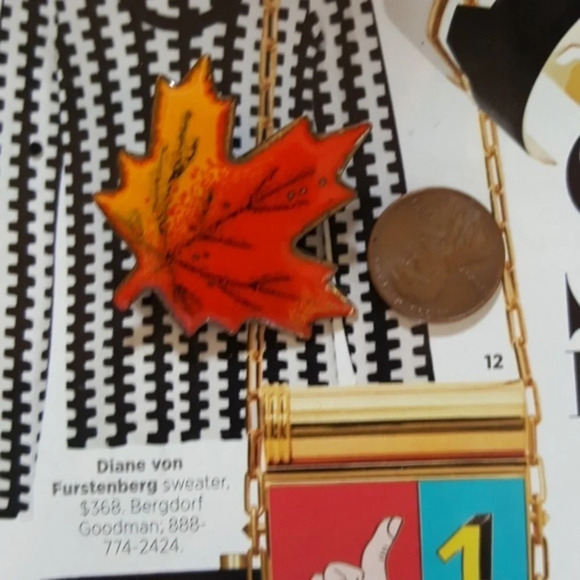 Vintage‎ Leaf pin - Picture 3 of 5